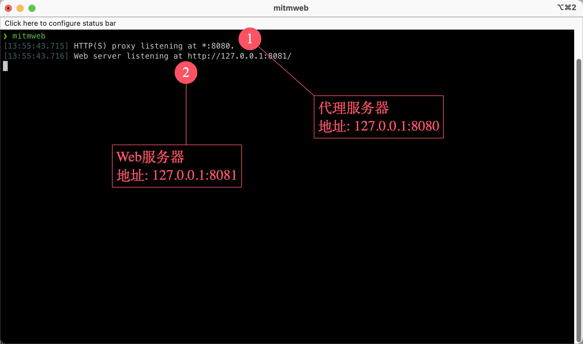 启动 mitmweb